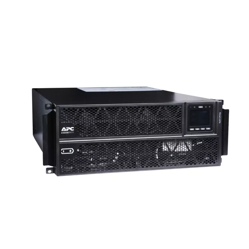 APC Smart-UPS On-Line, 5kVA/5kW, Rack/Tower, 230V, 2x IEC C13+1x IEC C19+ligação fixa de 3 condutores (H+N+E) saídas, placa de rede, sem kit de calhas