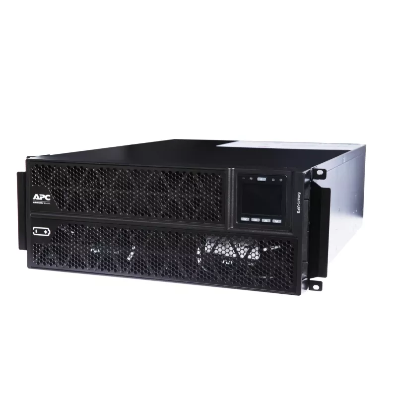 APC Smart-UPS On-Line, 5kVA/5kW, Rack/Tower, 230V, 2x IEC C13+1x IEC C19+ligação fixa de 3 condutores (H+N+E) saídas, placa de rede, sem kit de calhas