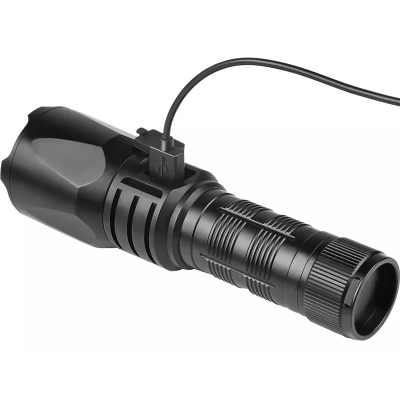 Sandberg Survivor Torch Powerbank 5000, lanterna de mão, preto, alumínio, IPX4, -30 – 40 °C, FCC, RoHS, UKCA, CE