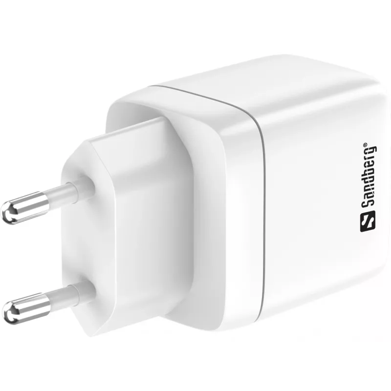 Carregador Sandberg 2in1 1xUSB-C 1xUSB 35W interior AC universal