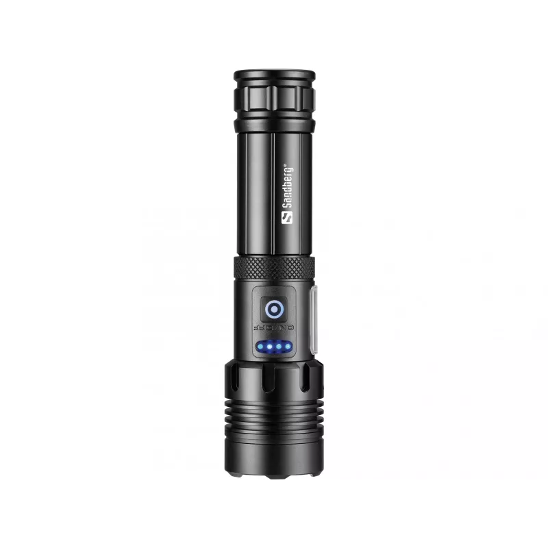 Sandberg Survivor 7in1 Torch Powerbank 5000, lanterna de mão, preto, alumínio, LED, 2 lâmpadas, 200 lm