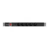 PDU Lanberg PDU-05E-0200-BK 5 tomadas AC 1U preto