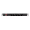 PDU Lanberg PDU-05E-0200-BK 5 tomadas AC 1U preto