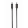 Cabo USB-C para USB-C Gembird CCP-USB3.1-CMCM-1M — 1 m, USB 3.2 Gen 1, preto