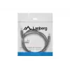 Cabo de áudio LANBERG 3,5 mm macho–macho 1,2 m preto