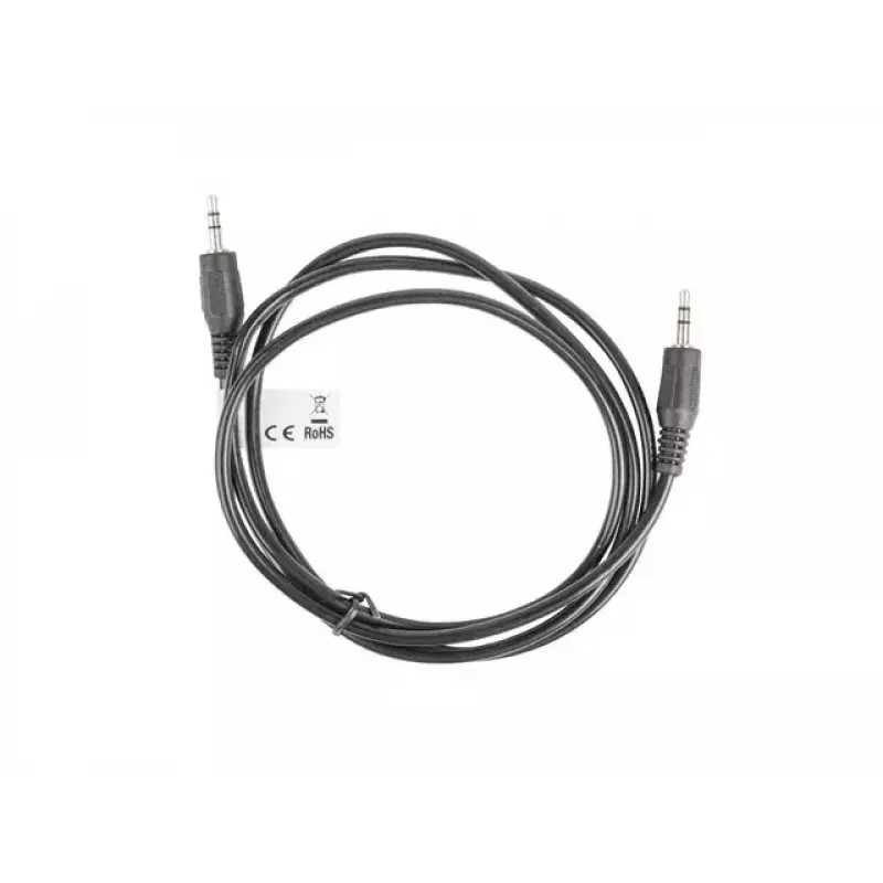 Cabo de áudio LANBERG 3,5 mm macho–macho 1,2 m preto