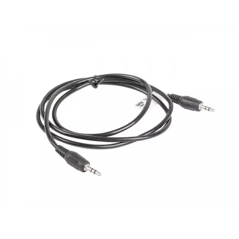 Cabo de áudio LANBERG 3,5 mm macho–macho 1,2 m preto