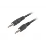 Cabo de áudio LANBERG 3,5 mm macho–macho 1,2 m preto