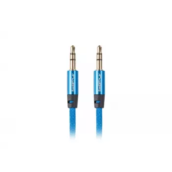 Cabo de áudio Lanberg CA-MJMJ-10CU-0030-BL 3 m 3,5 mm macho macho azul