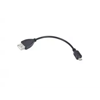 Cabo USB 2.0 LANBERG OEM-0006 — USB A para Micro-USB B, 0,15 m, preto