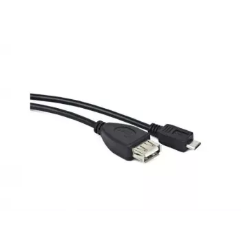 Cabo USB 2.0 LANBERG OEM-0006 — USB A para Micro-USB B, 0,15 m, preto