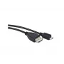 Cabo USB 2.0 LANBERG OEM-0006 — USB A para Micro-USB B, 0,15 m, preto