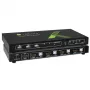 Techly 4x1 USB HDMI 4Kx2K IDATA KVM-HDMI4U Comutador KVM Preto