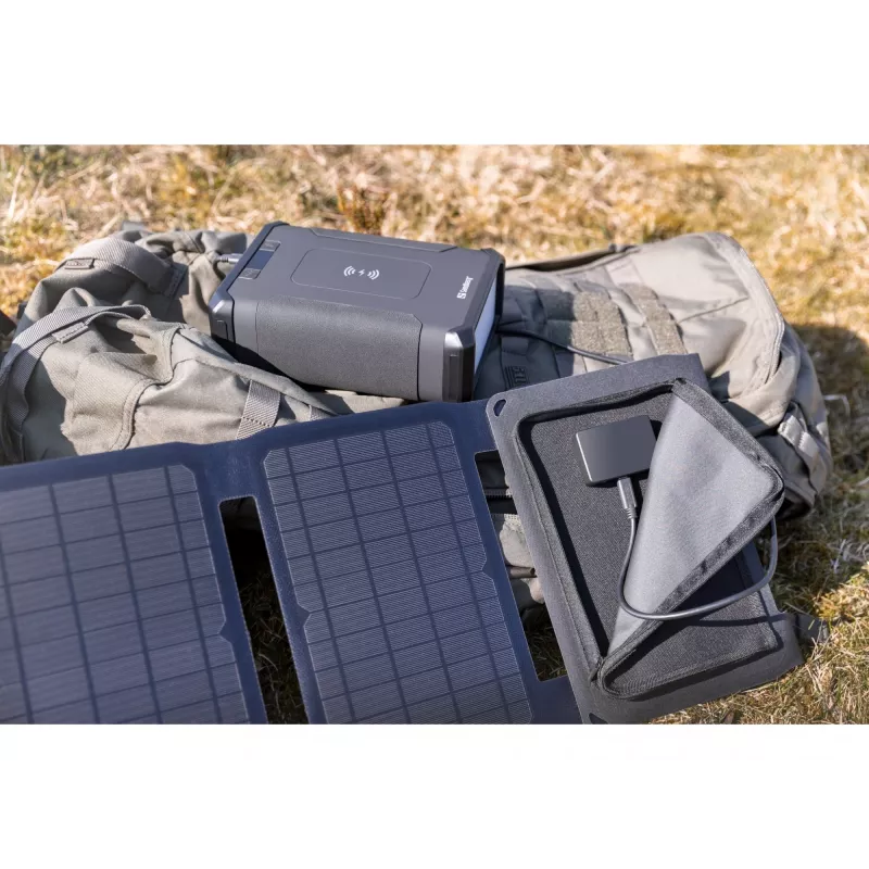 Carregador solar Sandberg 40W QC3.0+PD+DC, Exterior, Solar, Preto