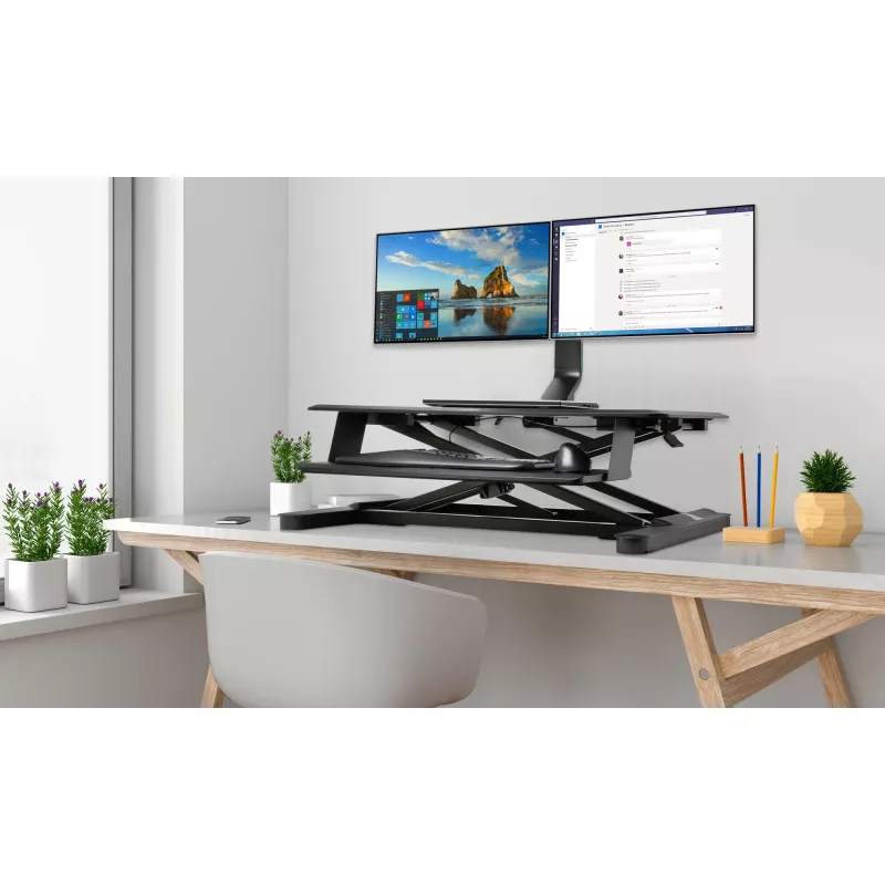 Braço duplo para monitor Kensington SmartFit poupa-espaço