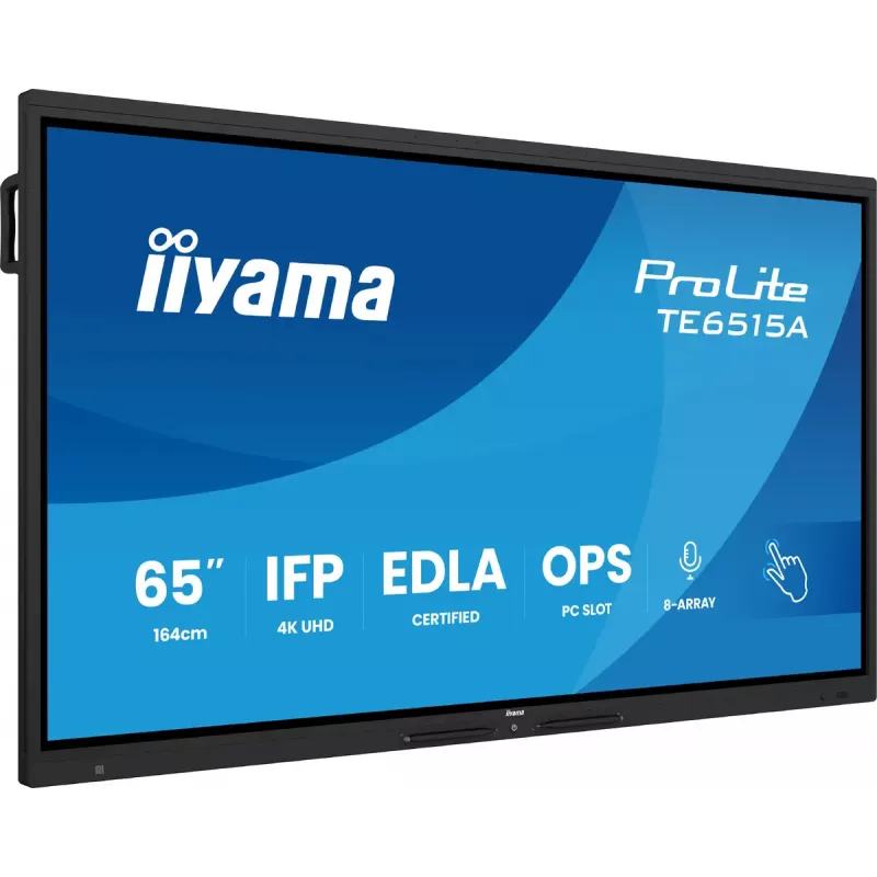 Monitor iiyama TE6515A-B1AG 65 polegadas 4K UHD Ecrã tátil