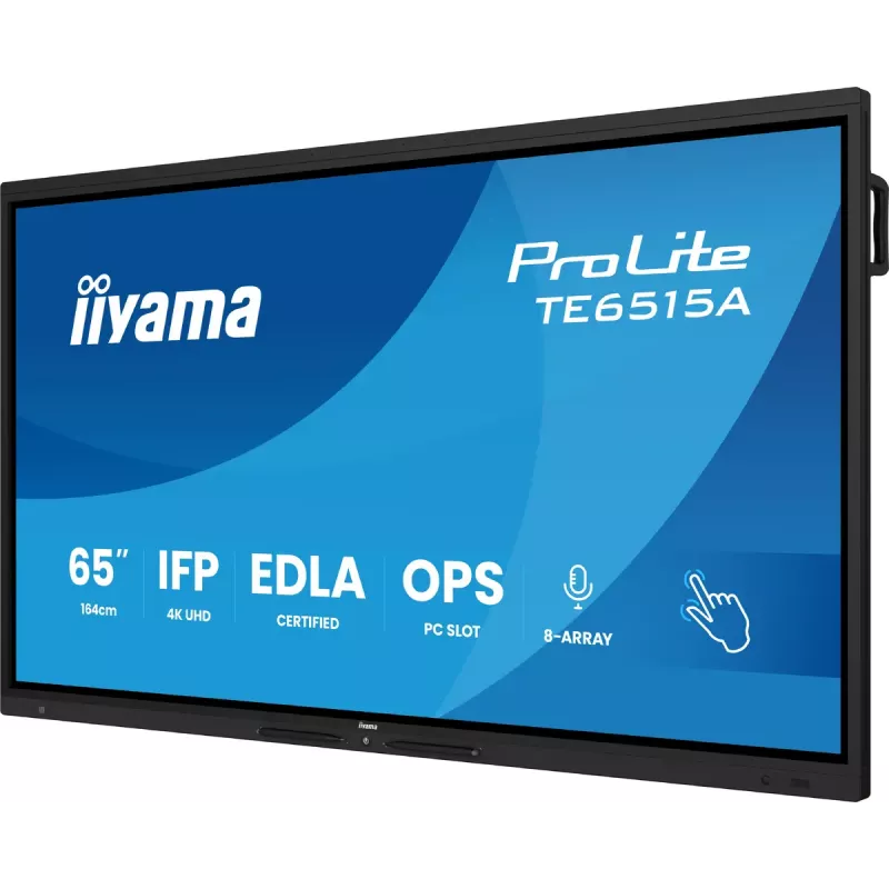 Monitor iiyama TE6515A-B1AG 65 polegadas 4K UHD Ecrã tátil
