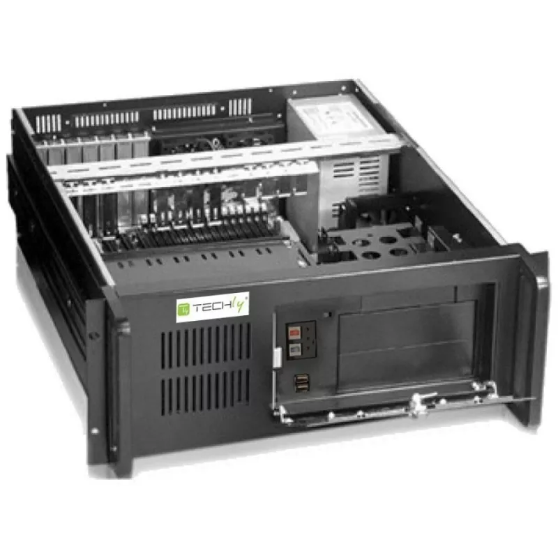 Chassis de computador rack 4U Industrial Techly I-CASE MP-P4HX-BLK2