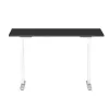 Mesa de altura ajustável up up B-57051PT/W-IA-ED22-60M — tampo branco, pernas pretas, altura ajustável