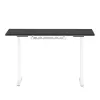 Mesa de altura ajustável up up B-57051PT/W-IA-ED22-60M — tampo branco, pernas pretas, altura ajustável