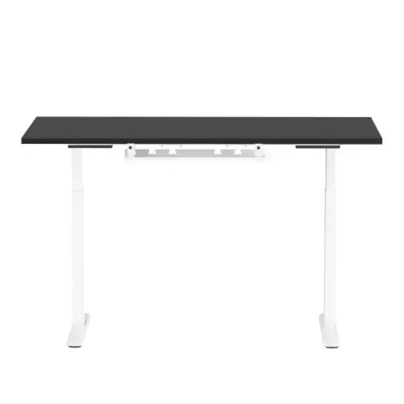 Mesa de altura ajustável up up B-57051PT/W-IA-ED22-60M — tampo branco, pernas pretas, altura ajustável