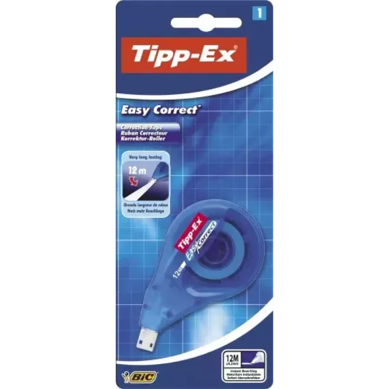 Fita corretora BIC 8290362 12 m azul branco 4,2 mm