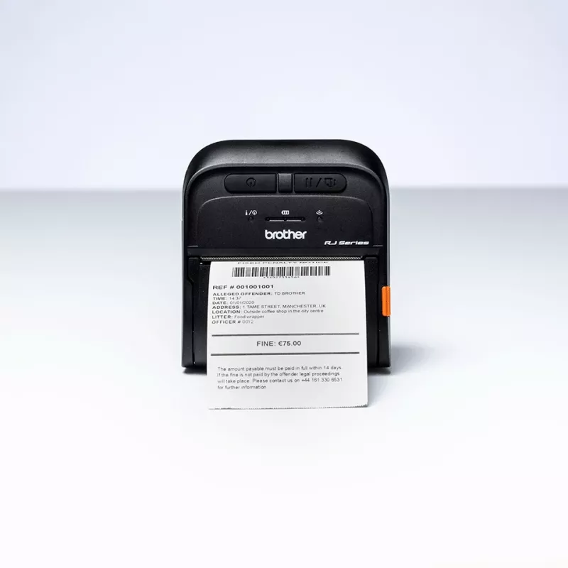 Brother RJ-3035B impressora POS 203 x 203 DPI com fios e sem fios térmica direta impressora móvel