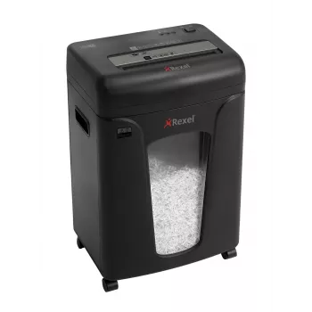 Rexel Mercury REM820 Jam Free destruidora P5, corte micro, largura de trabalho 22,5 cm, tamanho de corte 1,9 x 15 mm, capacidade 21 L, 220 folhas, 58 dB