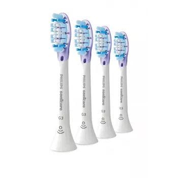 Philips Premium Gum Care HX9054/87 pack de 4 cabeças de escova, 4 unid., branco, 3 meses, suave, 62000 movimentos por minuto, Philips
