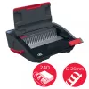 GBC CombBind CB20 encadernadora de pente de plástico, preto/prata/vermelho