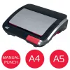 GBC CombBind CB20 encadernadora de pente de plástico, preto/prata/vermelho