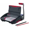 GBC CombBind CB20 encadernadora de pente de plástico, preto/prata/vermelho