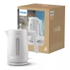 Philips Série 3000 Chaleira Elétrica, 1,7 l, 2200 W, Branco, Plástico, Proteção contra Sobreaquecimento, Sem Fios