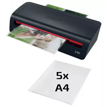 GBC 240 Home Office A4 Plastificadora, 24 cm, plastificadora a quente, 2 min., 400 mm/min, 0,5 mm, A4