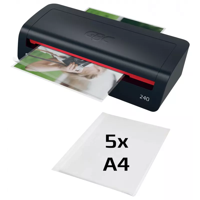GBC 240 Home Office A4 Plastificadora, 24 cm, plastificadora a quente, 2 min., 400 mm/min, 0,5 mm, A4