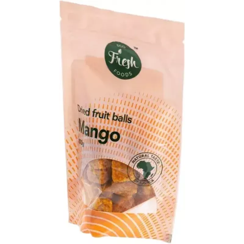 Cubos de manga secos 100 g, Eco fresh foods – snack, ingrediente para cozer e para muesli