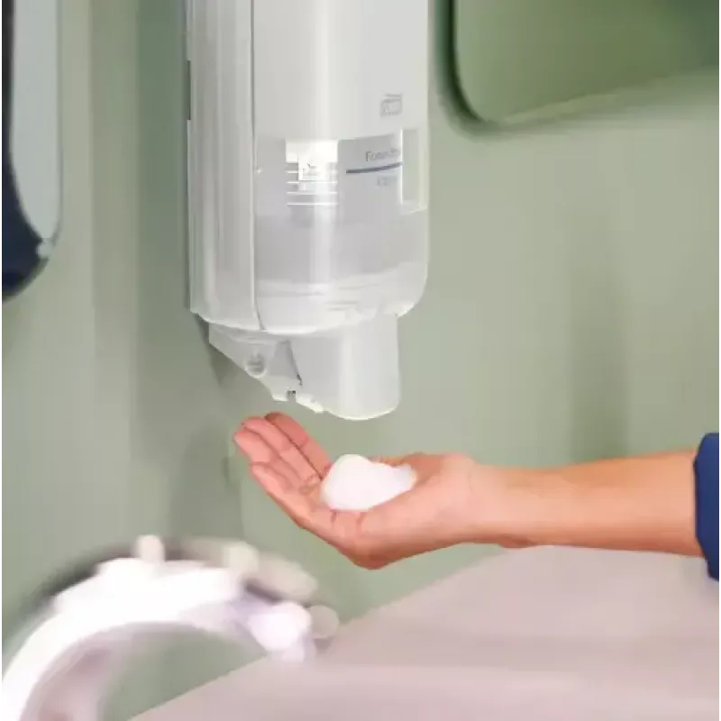 Dispensador de sabão e desinfetante Tork S4, branco – dispensador de líquido de parede, modelo 564500