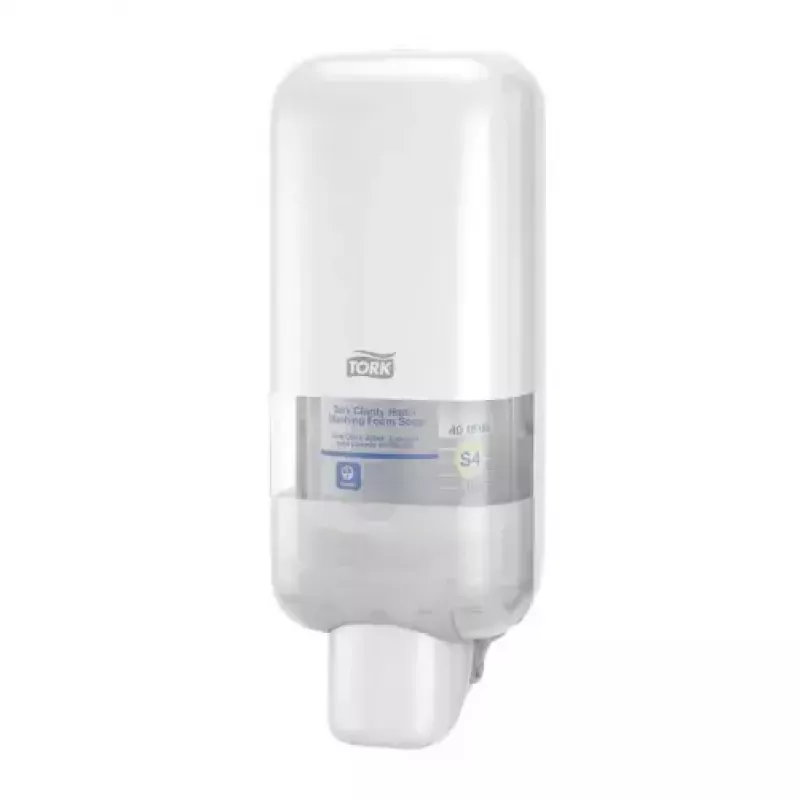 Dispensador de sabão e desinfetante Tork S4, branco – dispensador de líquido de parede, modelo 564500