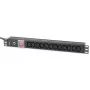 Techly rack 19 polegadas PDU 12 saídas VDE com ficha C20 e interruptor
