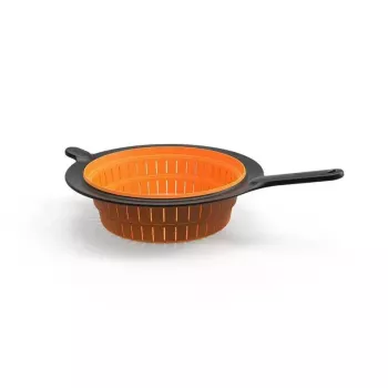Fiskars 1027304 Escorredor de aço inoxidável, 22 cm
