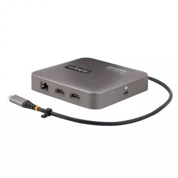 StarTech.com Dock USB-C, HDMI duplo 4K 60Hz, compatível com Macbook Pro (M1/M2/M3/M4) e Windows, hub USB-A/USB-C 10Gbps, 100W Power Delivery, GbE, SD, cabo de 56cm