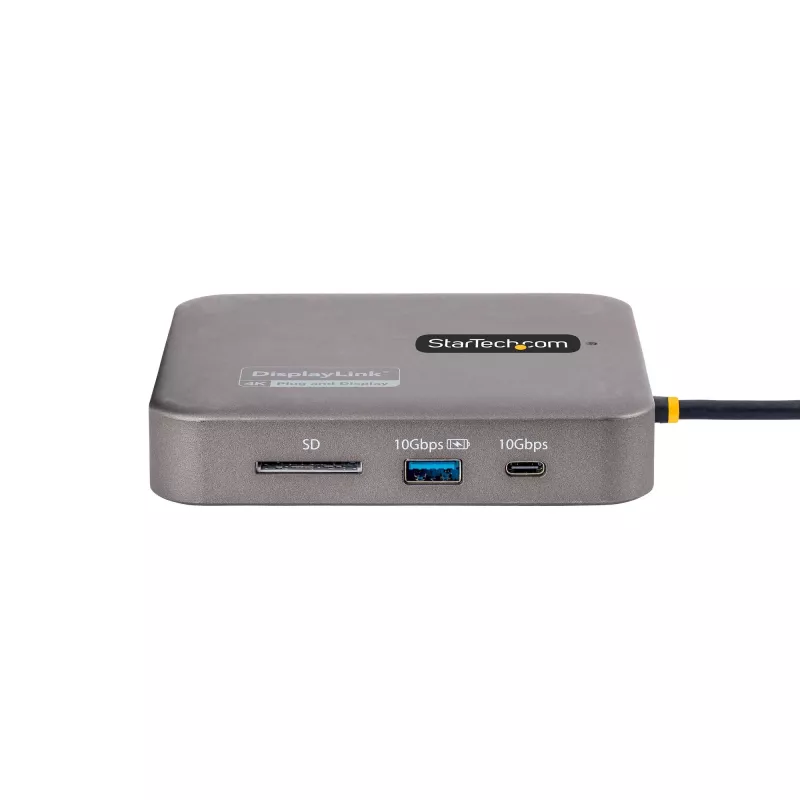 StarTech.com Dock USB-C, HDMI duplo 4K 60Hz, compatível com Macbook Pro (M1/M2/M3/M4) e Windows, hub USB-A/USB-C 10Gbps, 100W Power Delivery, GbE, SD, cabo de 56cm