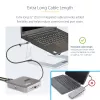 StarTech.com Dock USB-C, HDMI duplo 4K 60Hz, compatível com Macbook Pro (M1/M2/M3/M4) e Windows, hub USB-A/USB-C 10Gbps, 100W Power Delivery, GbE, SD, cabo de 56cm