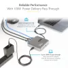 StarTech.com Dock USB-C, HDMI duplo 4K 60Hz, compatível com Macbook Pro (M1/M2/M3/M4) e Windows, hub USB-A/USB-C 10Gbps, 100W Power Delivery, GbE, SD, cabo de 56cm