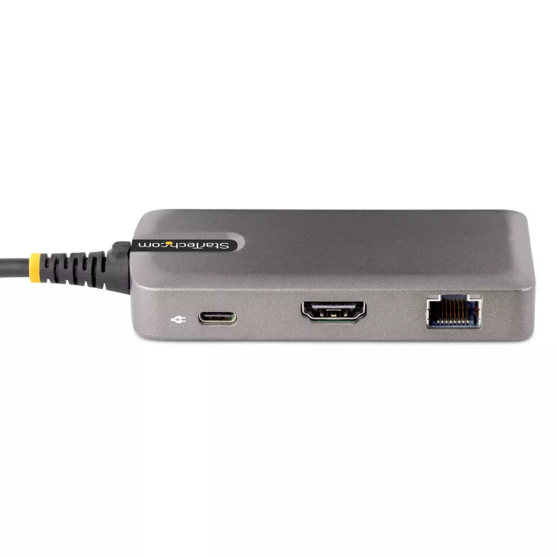 Adaptador multiporta USB-C StarTech.com – HDMI 4K 60Hz – HDR – Hub USB 3.0 de 2 portas 5Gbps – Power Delivery Pass-Through 100W – GbE – Certificado Works with Chromebook – Windows/macOS