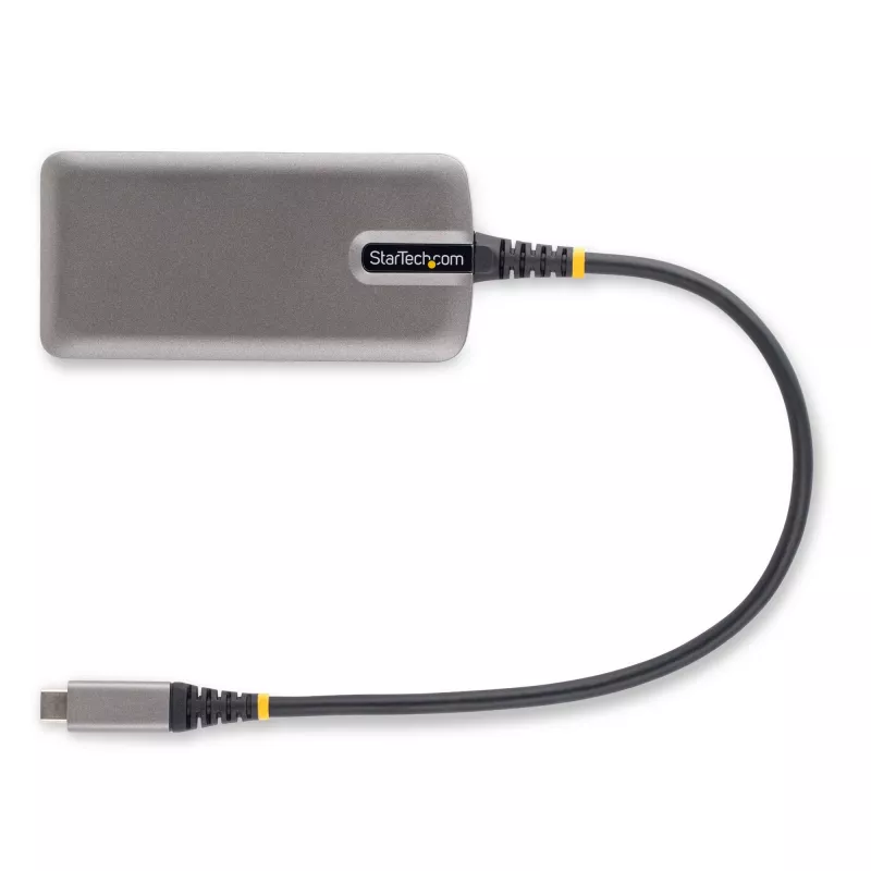 Adaptador multiporta USB-C StarTech.com – HDMI 4K 60Hz – HDR – Hub USB 3.0 de 2 portas 5Gbps – Power Delivery Pass-Through 100W – GbE – Certificado Works with Chromebook – Windows/macOS