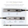 Adaptador multiporta USB-C StarTech.com – HDMI 4K 60Hz – HDR – Hub USB 3.0 de 2 portas 5Gbps – Power Delivery Pass-Through 100W – GbE – Certificado Works with Chromebook – Windows/macOS