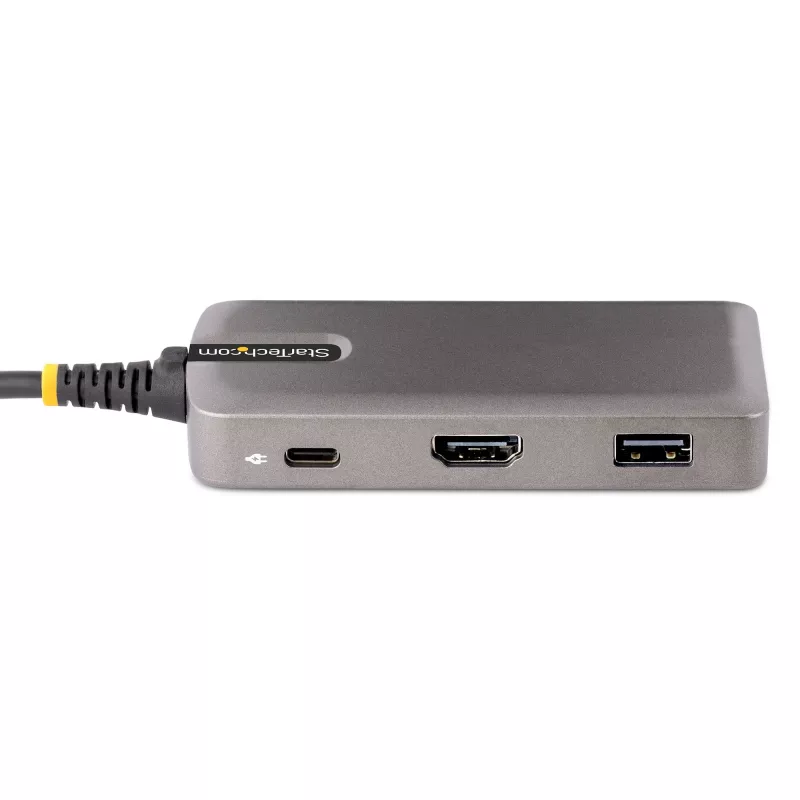 StarTech.com Adaptador multiporta USB-C - HDMI 4K 60Hz com HDR - hub USB de 3 portas - 100W Power Delivery Pass-Through - certificado Works With Chromebook - Windows/macOS/iPadOS/Android™
