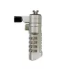 Techly Fechadura de segurança numérica combinada para portátil para ranhura Nano, 1,8 m, fechadura numérica, metal, aço, prateado