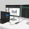 StarTech.com Adaptador USB-C para HDMI duplo – USB-C ou A para 2x HDMI – 4K 60Hz – 100W Power Delivery Pass-Through – cabo integrado de 30 cm (1ft) – conversor USB para HDMI multi-monitor para portátil – TAA